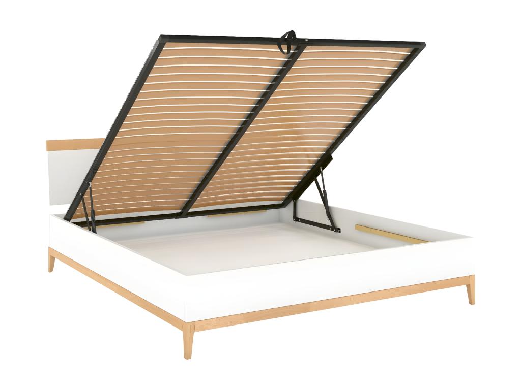 Decohaute HIGH BC wooden bed with storage compartment, 180x200 cm, PHCY57038