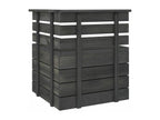 Corner pallet garden sofa, solid pine wood, dark grey, AFAP11195