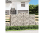 Arched gabion baskets, 9 pcs, 300x50x160-180 galvanized iron PPJU13046