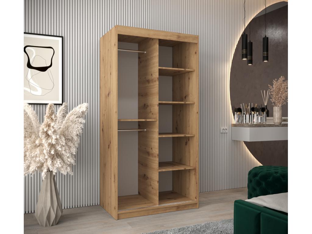 Decohaute 2 Sliding Door Wardrobe 200/100/62 2 doors Decohaute/White DQUQ49608