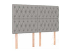 Decohaute bed base with light grey mattress 140x200 Fabric CRFT36317