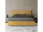 Bed with upholstered slatted base 160x210 Labirinto 06 yellow fabric Rosal EGNS29455