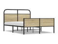 Bed frame without mattress 120x200 cm oak Decohaute JOGE88577