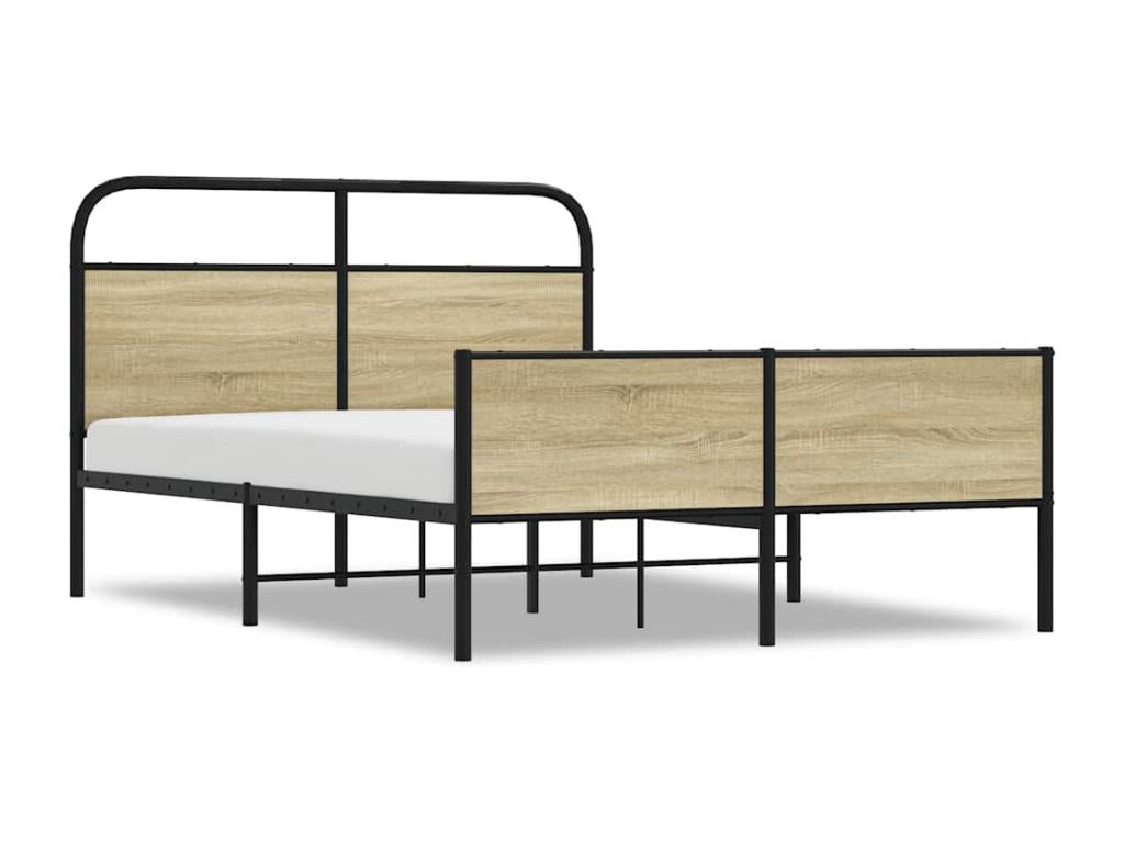 Bed frame without mattress 120x200 cm oak Decohaute JOGE88577