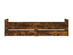 Bed frame with drawers, smoked oak, 90x200 cm, MOPG98510