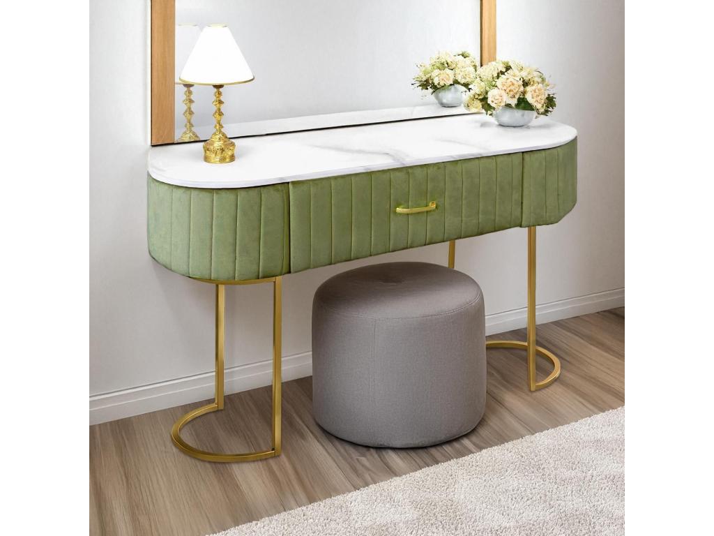 High-quality 1-drawer dressing table, 120cm, Khaki WFRT58059