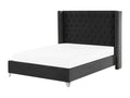 Decohaute velvet upholstered bed - Black - 180x200 KIAQ95355