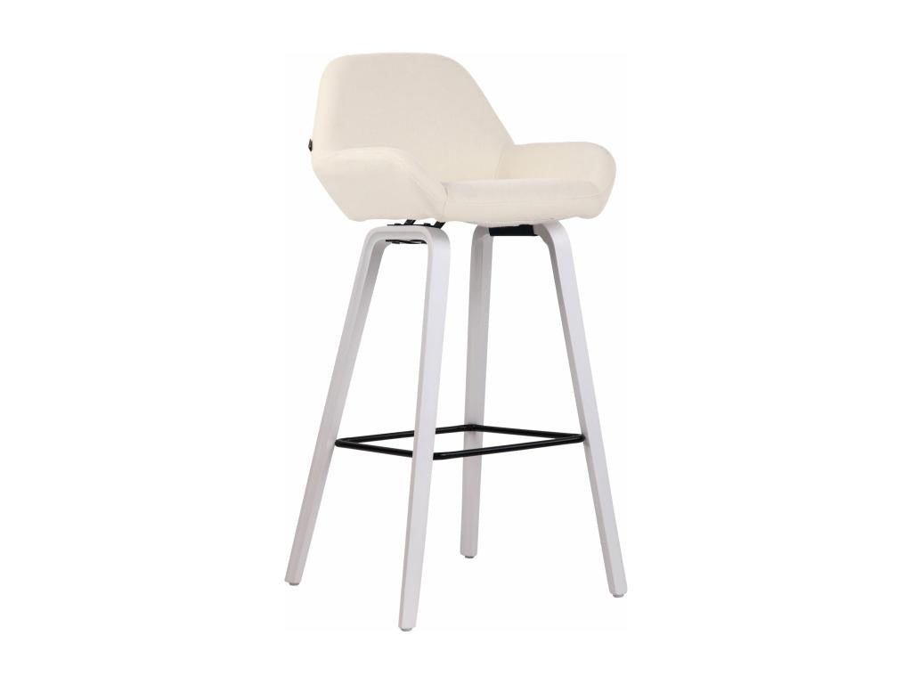 White wooden bar stool/chair, 52x51x103 cm, 10 0005287 EYRH90682