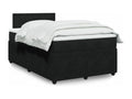 Chezlova bed base with black velvet mattress 120x190 cm MIEG25166