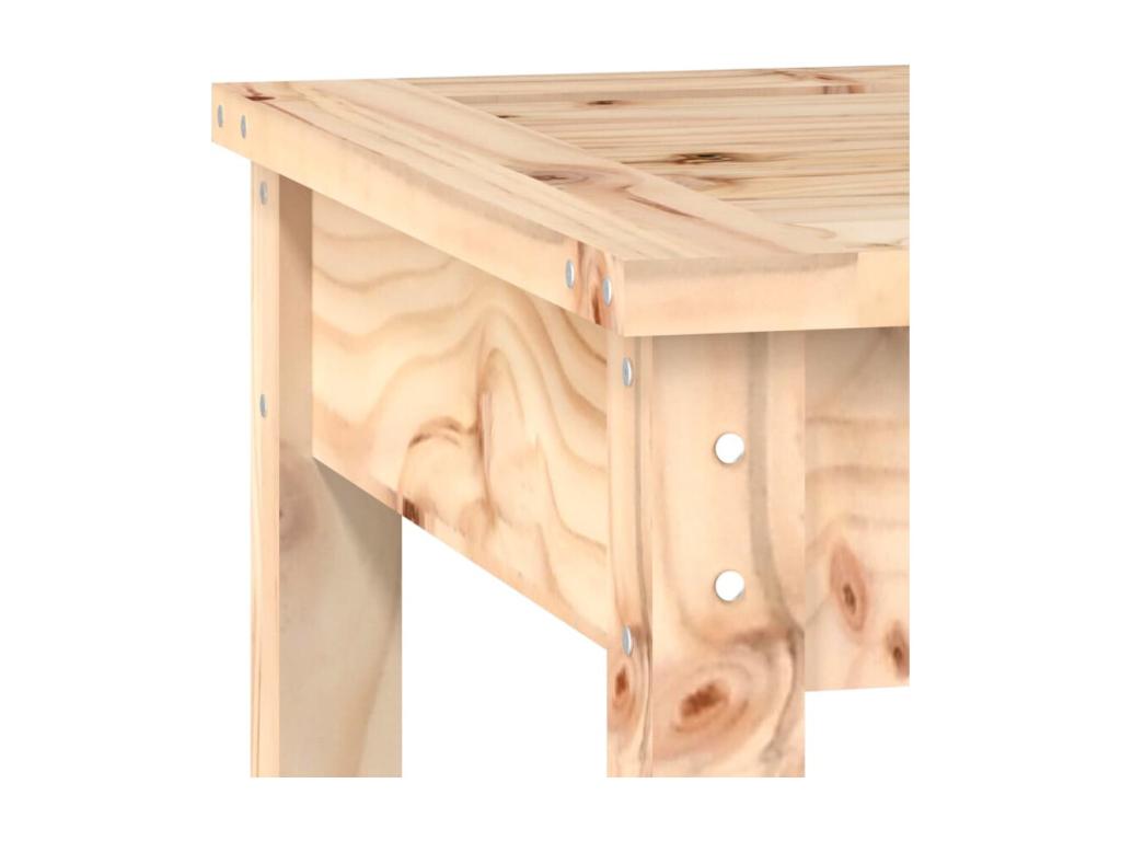 Garden bench, brown wood furniture, 80x44x45 cm, 02 0011333 FDPU23241