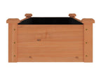 Raised garden bed with lining, 120x45x25 cm, solid fir wood, UDTI72275