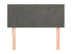 Dark Grey Headboard 100x5x78/88 cm Velvet ZJMV74261