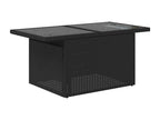 9-piece garden furniture set with cushions, black resin wicker JKIJ87331