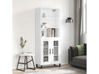 White Highboard 69.5x34x180 cm Engineered Wood DPWS59199