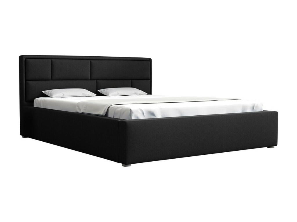 Decohaute 104 Double Black Bed 160x200 Upholstered Slatted Base to Decohaute 180x223x93cm UGSZ20481