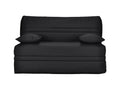 BZ sofa bed in fabric with a 15cm high Decohaute mattress, 140x200cm - Black - Storage compartment OBSC47648