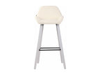 White wooden bar stool/chair, 52x51x103 cm, 10 0005287 EYRH90682
