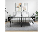 2-piece black bedside tables, 40x35x47.5 cm, engineered wood, HPGR22083
