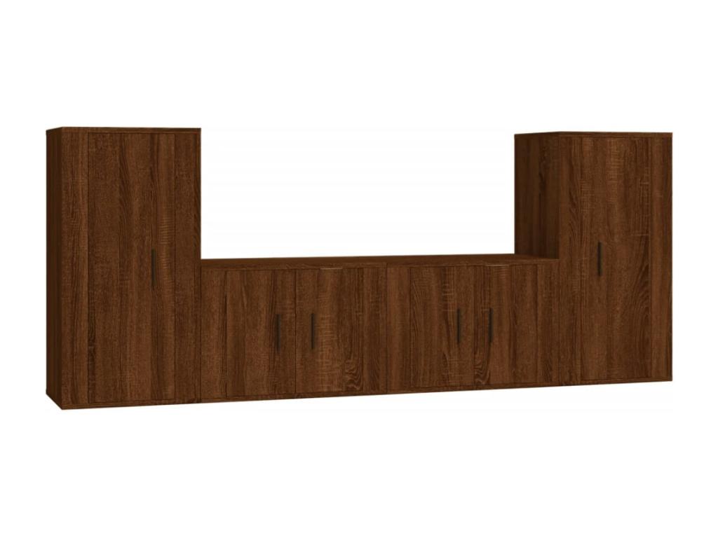 Brown wooden wardrobe furniture set 57x34.5x40 cm 02 0024780 CZRO06644