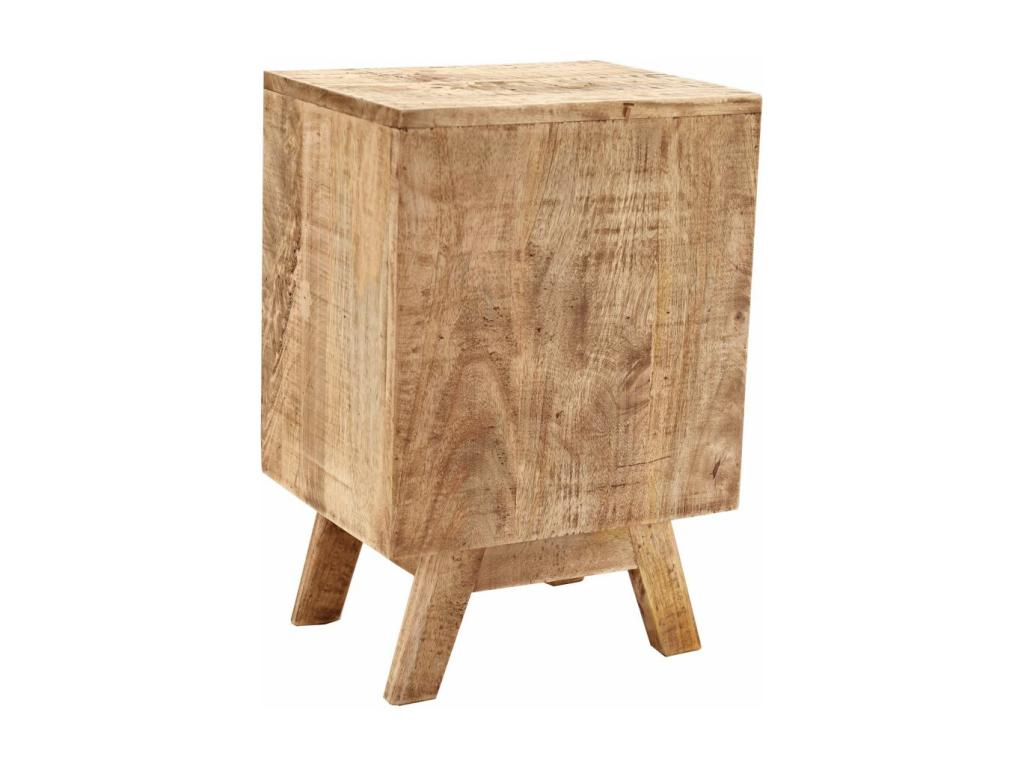 Decohaute KRCX29889 bedside table in mango wood and metal