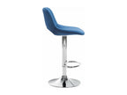 Blue metal bar stool/chair, 42x46x86 cm, 10 0004591 KGHX38907