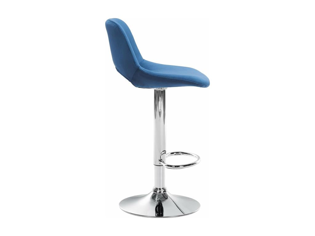 Blue metal bar stool/chair, 42x46x86 cm, 10 0004591 KGHX38907