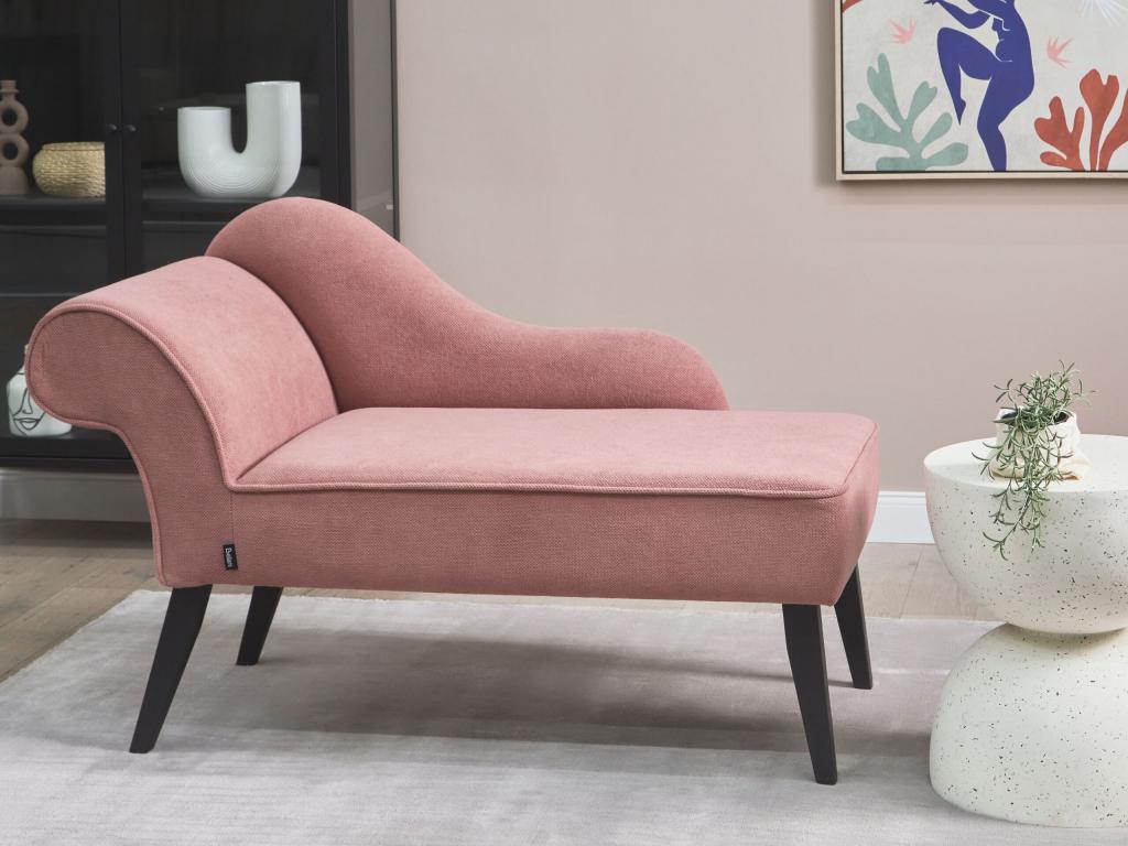 Decohaute Chaise Longue, Pink Fabric, Right Side, UFDW91583