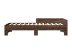 Bed frame without mattress, brown oak, 100x200 cm, VHIR85948