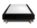 Black Loop Upholstered Bed Base 100x200 H29cm RUTM77345