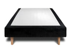 Black Loop Upholstered Bed Base 100x200 H29cm RUTM77345