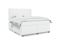 Decohaute bed base with mattress, white, 180x200cm, faux leather, DGMA40237