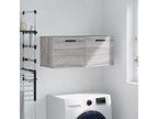 Decohaute wall cabinet, grey, 80x36.5x35, engineered wood, DVDG86706