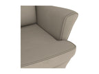 Rocking chair with rubberwood legs, light grey velvet, BPCW44570