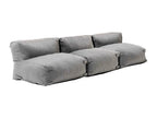 Modular 3-seater grey garden furniture set - Decohaute LVVH14271