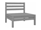 10-piece garden furniture set, Grey, Solid Pine Wood VCGE77703