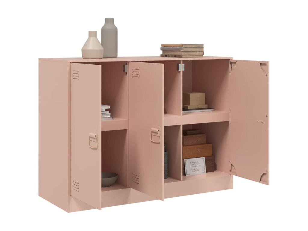 Pink sideboard 99x39x73 cm steel KJPA00629