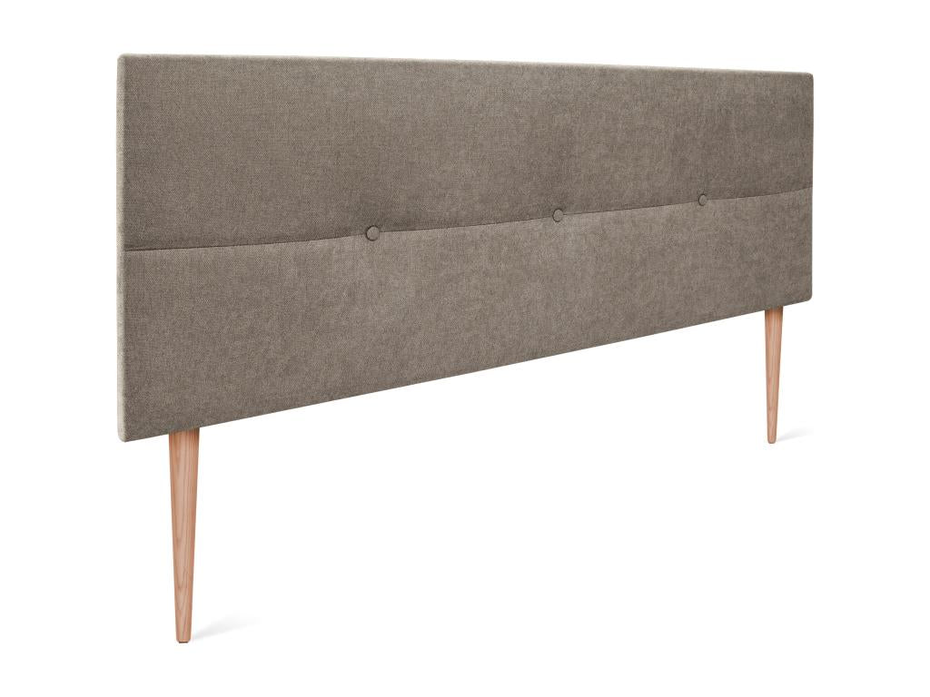 Decohaute Aqualine fabric headboard with buttons, 145x105cm, with legs, for 135/140cm beds - Earth LEXA95550