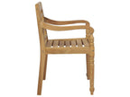 Decohaute chairs, set of 2, solid teak wood, YJMJ40787