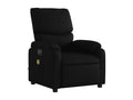 Black faux leather electric reclining massage chair EHTN81202