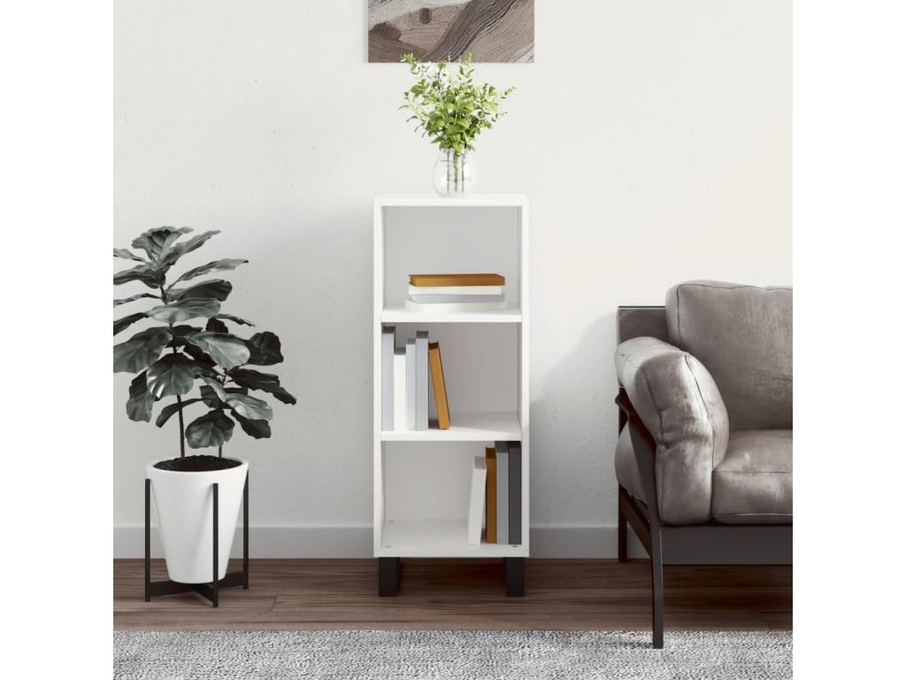 White sideboard 34.5x32.5x90 cm engineered wood WCBJ96467