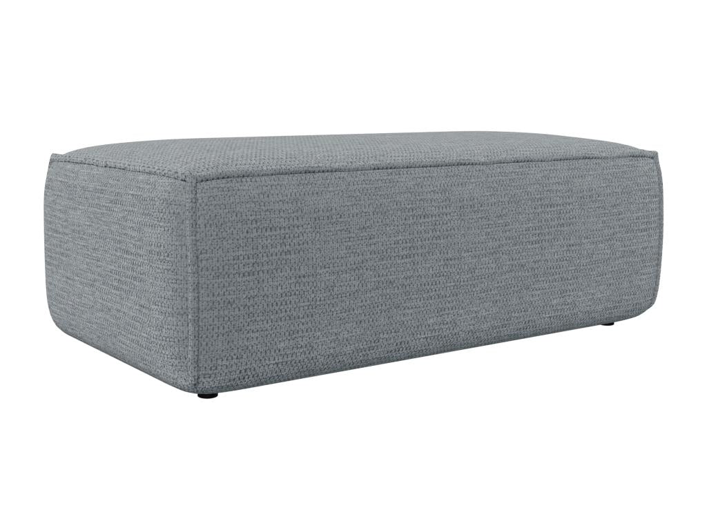 Decohaute OXKD69970 grey textured fabric pouf