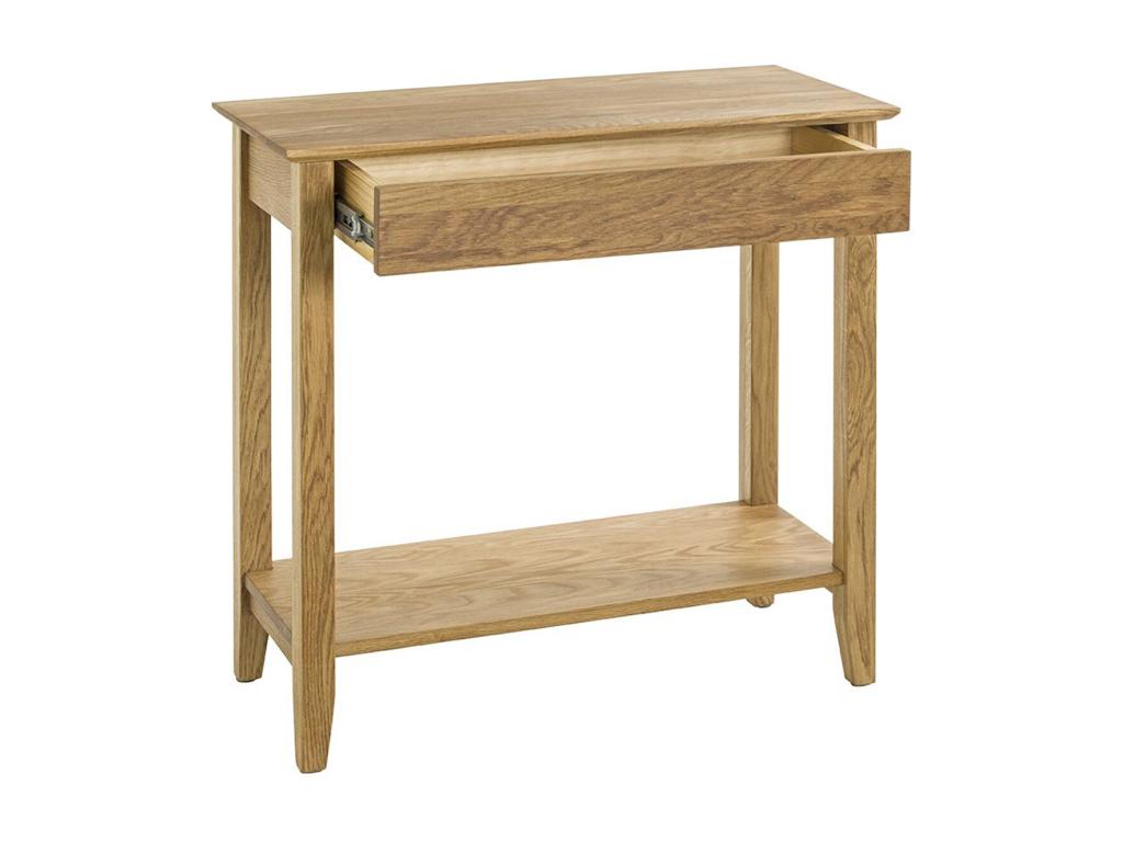 Solid oak wood console table - Length 75 x Depth 35 x Height 75 cm XRBP81091