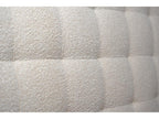 Beige Bouclé Upholstered Headboard, 140 cm Wide - 10 cm Thick, Padded QMKM29793