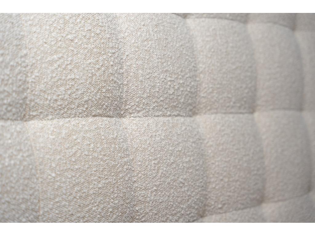 Beige Bouclé Upholstered Headboard, 140 cm Wide - 10 cm Thick, Padded QMKM29793