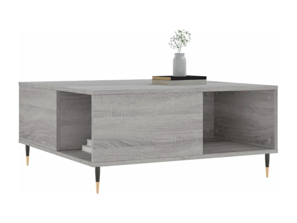 Decohaute grey coffee table 80x80x36.5 engineered wood CGPF34538