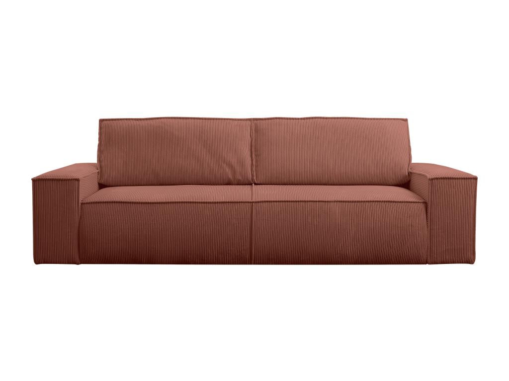 Decohaute LNHQ31898 4-seater convertible sofa in pink corduroy