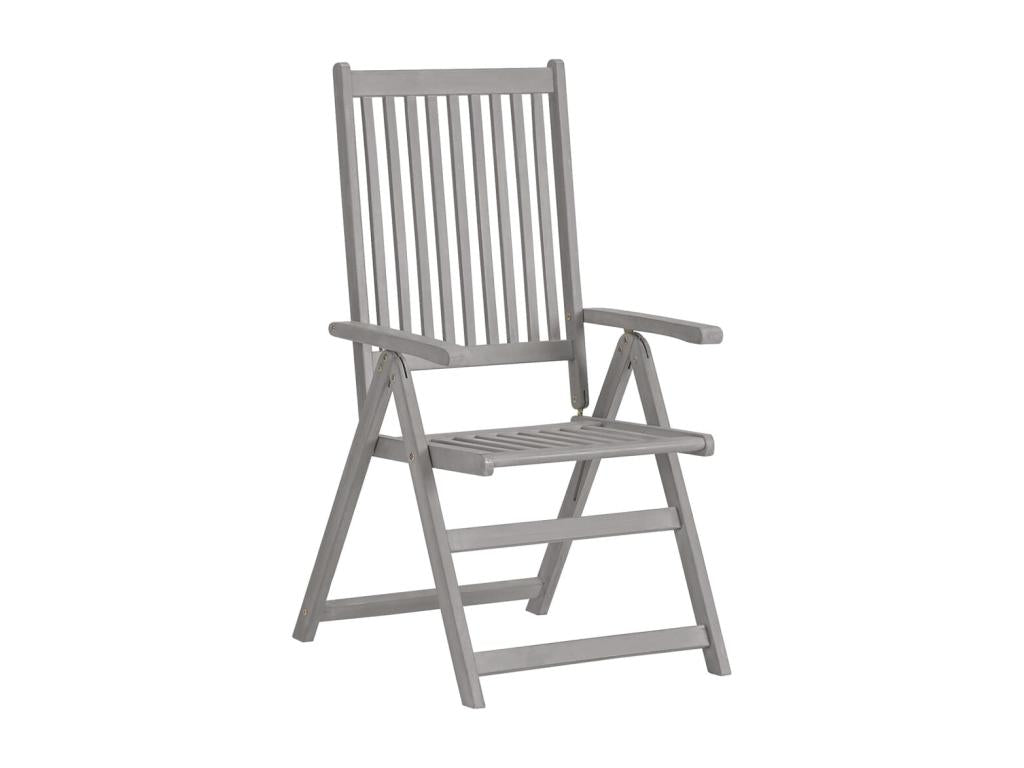 Domopure LPHD50584 3-Piece Reclining Garden Chairs with Cushions, Wood