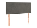 Dark Grey Headboard 100x5x78/88 cm Velvet ZJMV74261