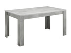 Decohaute - Marble Effect Living Room Set: 190cm Table and 3-Door Sideboard FTHK93364
