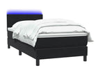 Decohaute bed base with black 80x220 cm velvet mattress CLWS09409